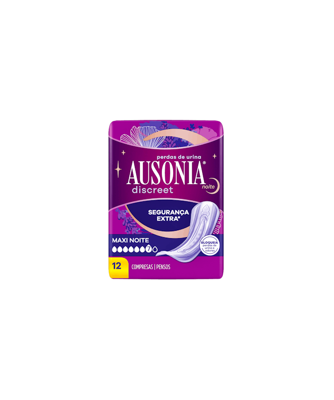 AUSONIA DISCREET MAXI DAY NIGHT 12 UNID – foto del producto ausonia discreet maxi