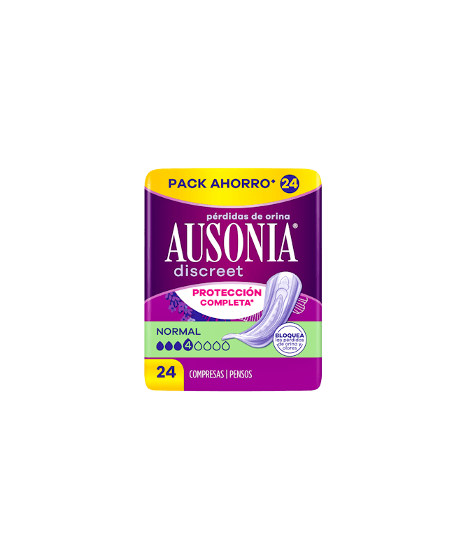 AUSONIA DISCREET NORMAL 24 UNIDADES – foto del producto ausonia discreet normal AUSONIA DISCREET NORMAL 24 UNIDADES – foto del producto ausonia discreet normal