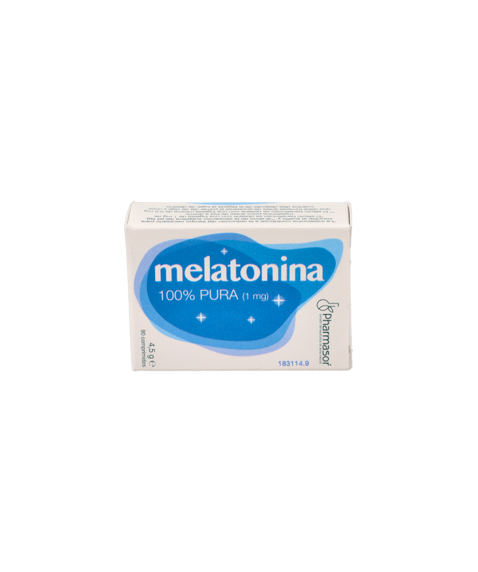 MELATONINA 100% PURA 90 COMP PHARMASOR – foto del producto melatonina 100% pura MELATONINA 100% PURA 90 COMP PHARMASOR – foto del producto melatonina 100% pura