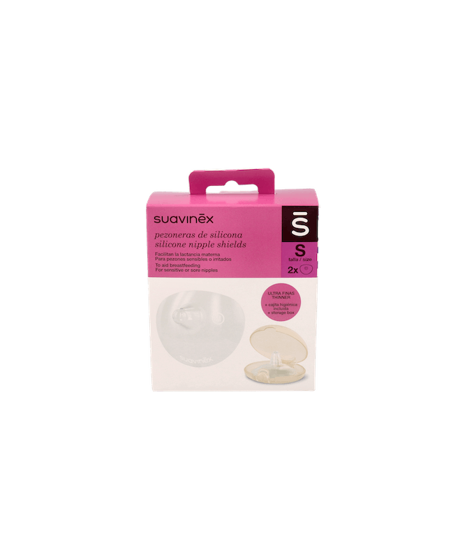 SUAVINEX PEZONERAS SILICONA TALLA S 2 UD – foto del producto cada suavinex pezoneras