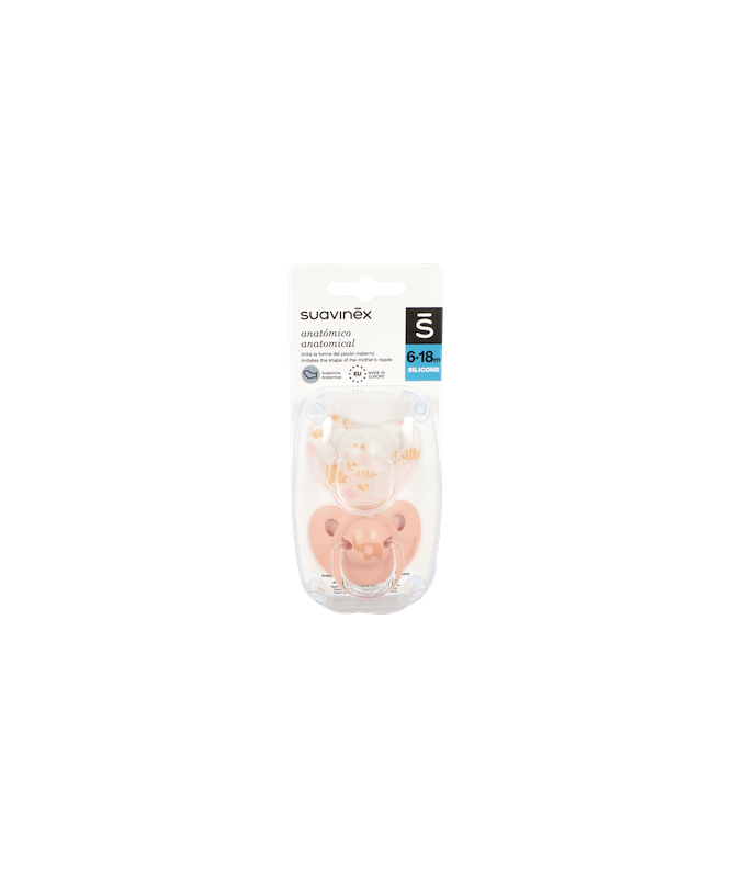 CHUPETE CLASICO TETINA ANAT 6-18M SIL 2U – foto del producto cada chupete clasico