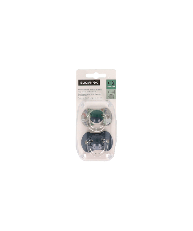 CHUPETE FISIOLOGICO +18 m SILICONA 2UD – foto del producto cada chupete fisiologico
