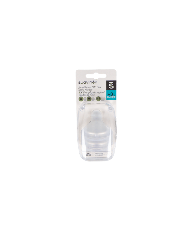 TETINA FISIOLOGICA FLUJO M SILICONA 2 UD – foto del producto cada tetina fisiologica
