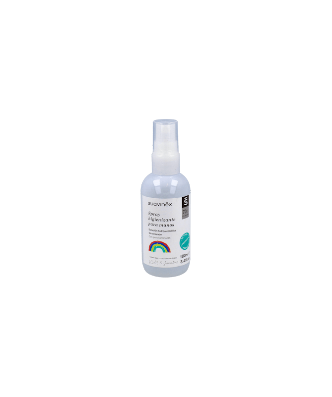 HIGIENIZANTE MANOS SPRAY SUAVINEX 100 ML – foto del producto cada higienizante manos HIGIENIZANTE MANOS SPRAY SUAVINEX 100 ML – foto del producto cada higienizante manos