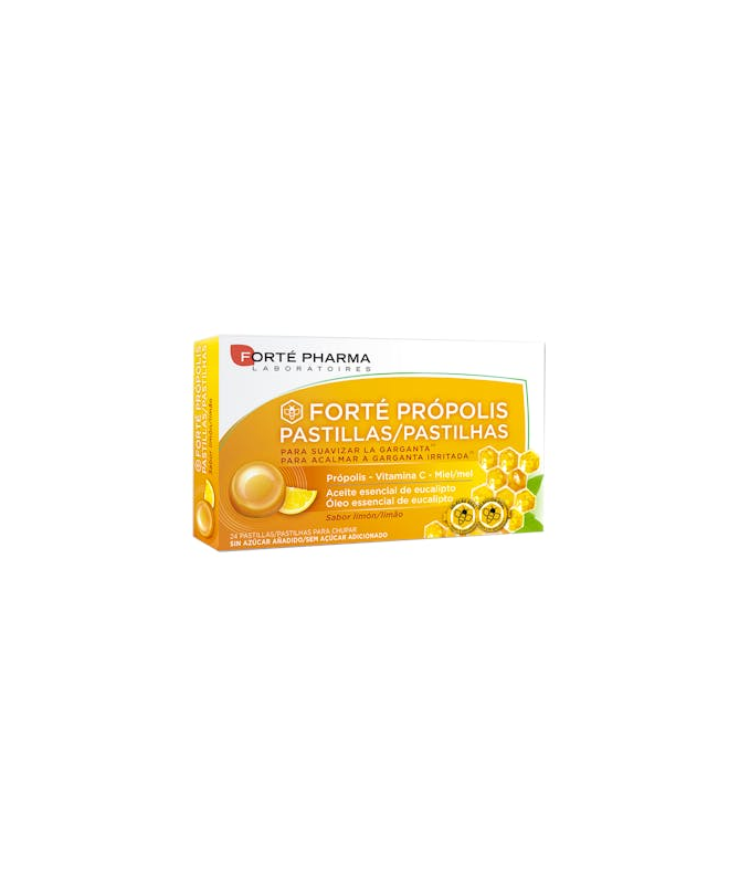 FORTE PROPOLIS PASTILLAS LIMON 24 UD – foto del producto forte propolis pastillas FORTE PROPOLIS PASTILLAS LIMON 24 UD – foto del producto forte propolis pastillas