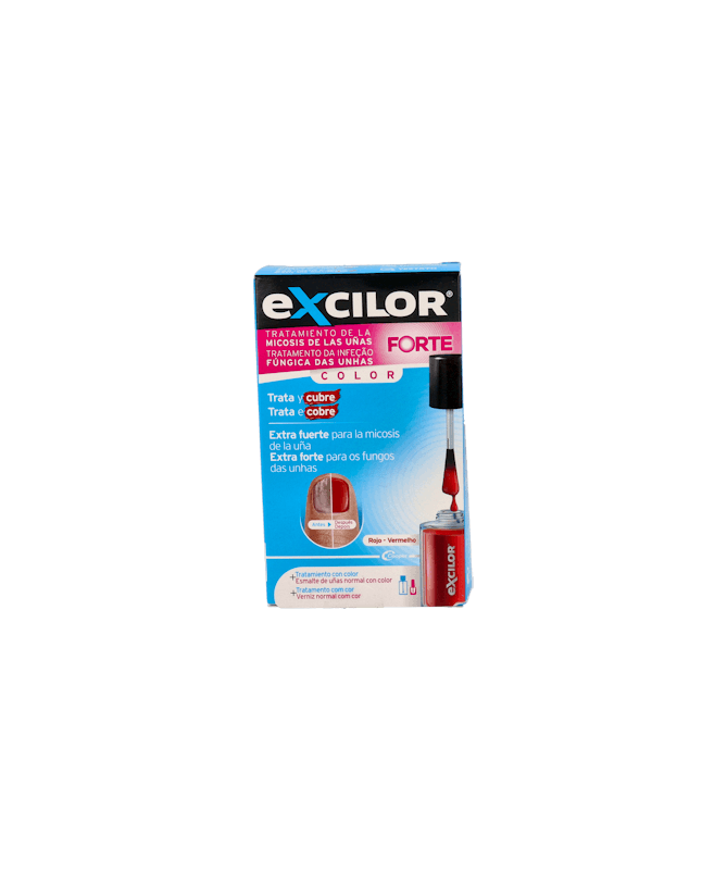 EXCILOR FORTE ROJO 30M+ESMALTE COSM 8ML – foto del producto cada excilor forte EXCILOR FORTE ROJO 30M+ESMALTE COSM 8ML – foto del producto cada excilor forte