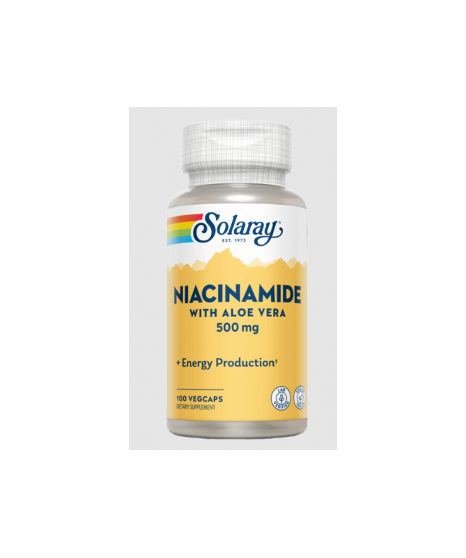 NIACINAMIDE CON ALOE VERA 500 MG 100 VCAPS – foto del producto aloe vera 500