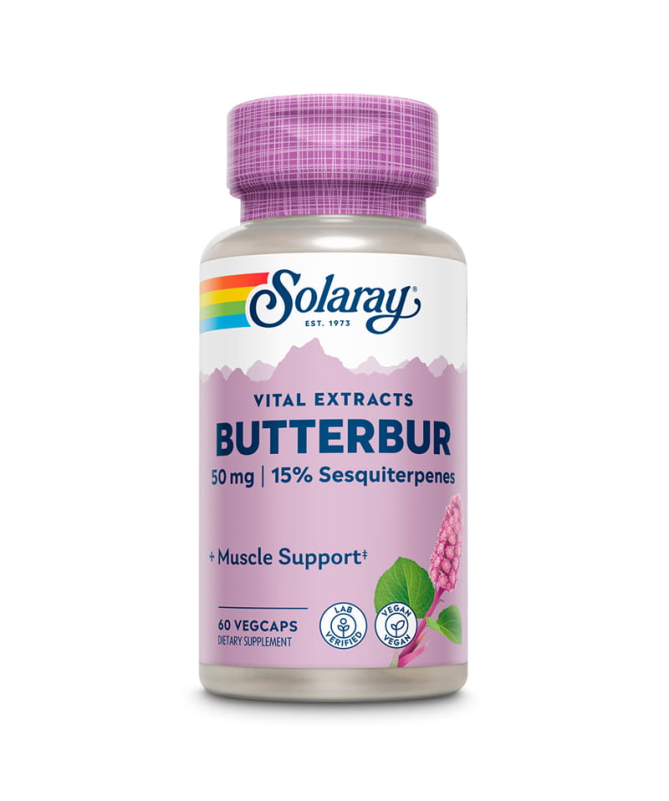 BUTTERBUR PETASITA 50MG 60CAP VEG – foto del producto extracto petasita cápsula BUTTERBUR PETASITA 50MG 60CAP VEG – foto del producto extracto petasita cápsula