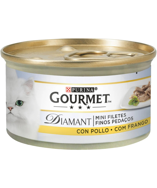 GOURMET DIAMANT FINAS LONCHAS CON POLLO 24X85 – foto del producto sulfato monohidratado pollo GOURMET DIAMANT FINAS LONCHAS CON POLLO 24X85 – foto del producto sulfato monohidratado pollo