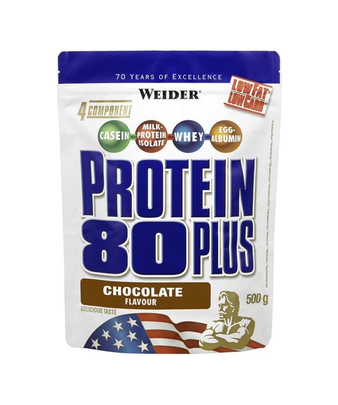 WEIDER PROTEIN 80 PLUS CHOCOLATE 500GR – foto del producto chocolate cálcico polvo WEIDER PROTEIN 80 PLUS CHOCOLATE 500GR – foto del producto chocolate cálcico polvo