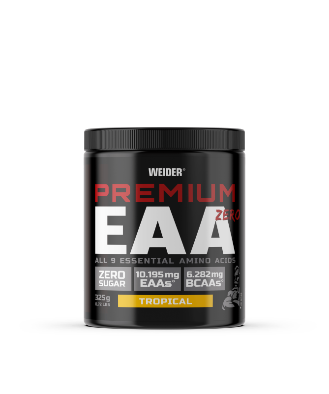 WEIDER PREMIUM EAA ZERO TROPICAL 325GR – foto del producto leucina lisina isoleucina WEIDER PREMIUM EAA ZERO TROPICAL 325GR – foto del producto leucina lisina isoleucina