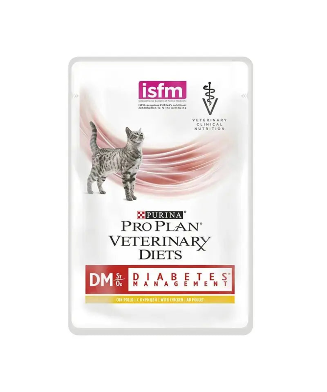 PRO PLAN VET FELINE DM DIABETIC CAJA POUCH 10X85GR – foto del producto vitamina subproductos pescado PRO PLAN VET FELINE DM DIABETIC CAJA POUCH 10X85GR – foto del producto vitamina subproductos pescado