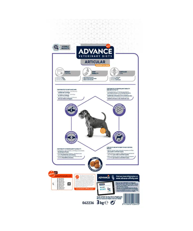 ADVANCE VET CANINE ADULT ARTICULAR CARE 3KG – foto del producto sulfato proteínas vitamina ADVANCE VET CANINE ADULT ARTICULAR CARE 3KG – foto del producto sulfato proteínas vitamina