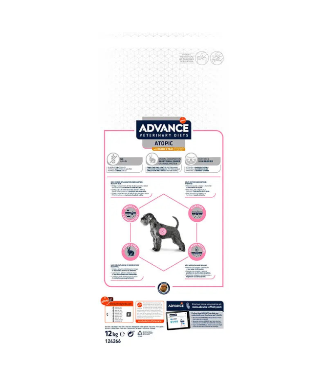 ADVANCE VET CANINE ADULT ATOPIC 3KG – foto del producto sulfato maíz trucha ADVANCE VET CANINE ADULT ATOPIC 3KG – foto del producto sulfato maíz trucha