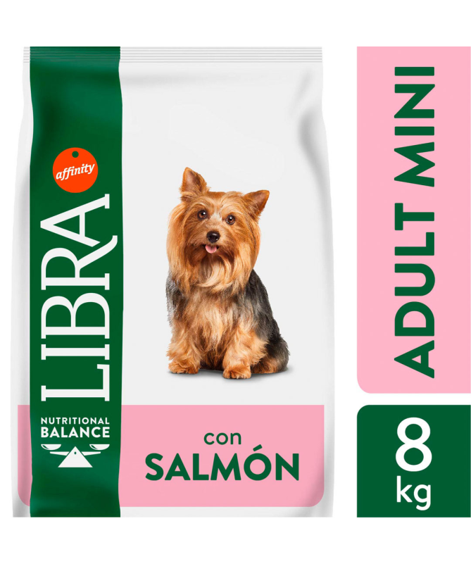 LIBRA CANINE ADULT MINI SALMON 3KG – foto del producto sulfato bruta subproductos LIBRA CANINE ADULT MINI SALMON 3KG – foto del producto sulfato bruta subproductos