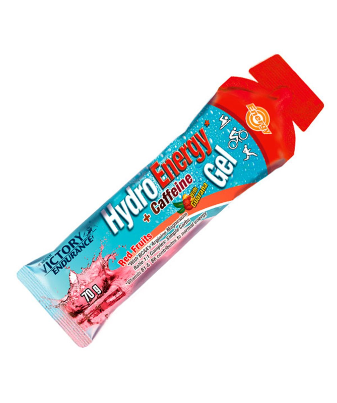 VICTORY ENDURANCE HYDRO ENERGY GEL RED FRUIT 24UD – foto del producto cafeína vitamina leucina VICTORY ENDURANCE HYDRO ENERGY GEL RED FRUIT 24UD – foto del producto cafeína vitamina leucina