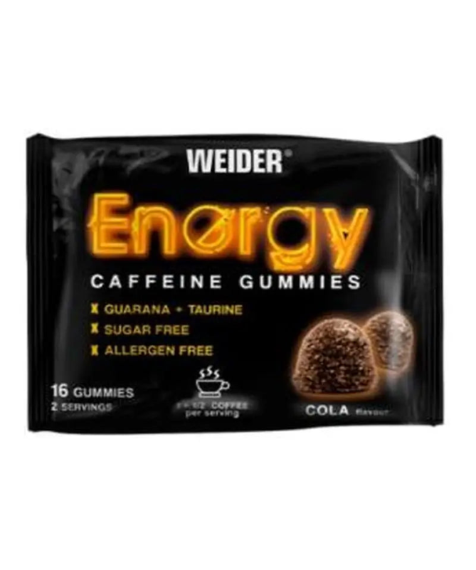 WEIDER ENERGY CAFFEINE COLA 16GUMMIES – foto del producto ácido vitamina cola WEIDER ENERGY CAFFEINE COLA 16GUMMIES – foto del producto ácido vitamina cola