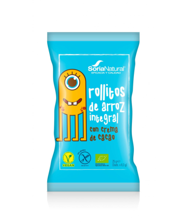 ROLLITOS ARROZ INTEGRAL CON CREMA DE CACAO 4X3UDS – foto del producto integral cacao arroz