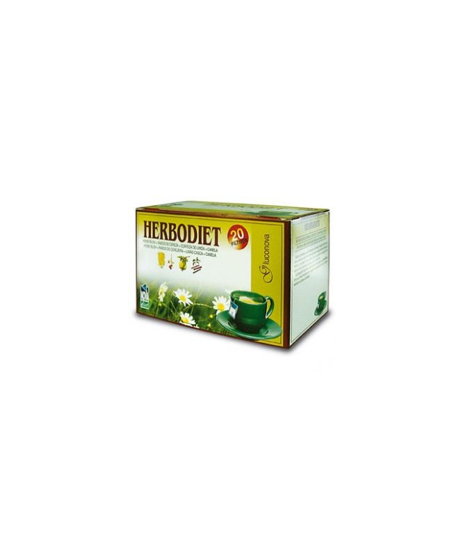 HERBODIET INF GLUCONOVA 20FILTROS – foto del producto 15% limón corteza