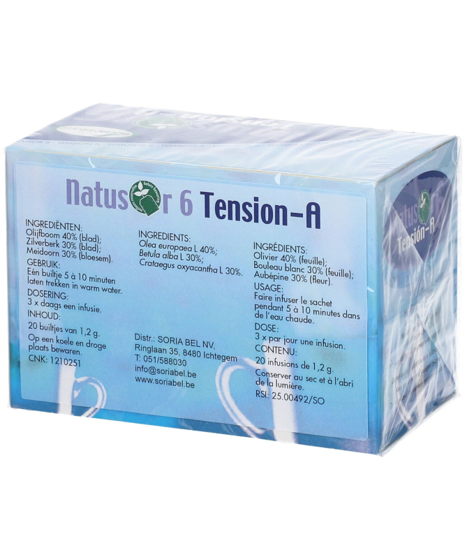 NATUSOR 6 TENSION A 20 INFUSIONES – foto del producto hojas natusor tension NATUSOR 6 TENSION A 20 INFUSIONES – foto del producto hojas natusor tension