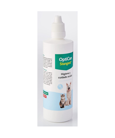 OPTICAN LIMPIADOR OJOS PERROS Y GATOS 125ML – foto del producto optican limpiador ojos