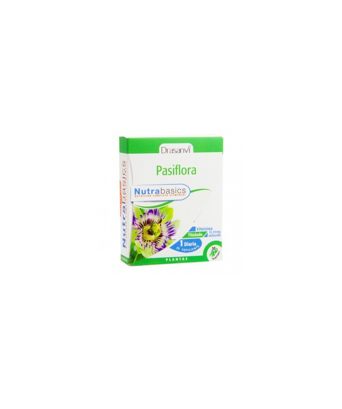 NUTRABASICS PASIFLORA 30CAPS – foto del producto pasiflora nutrabasics 30caps