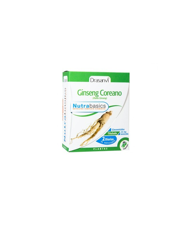 NUTRABASICS GINSENG COREANO 60CAPS – foto del producto ginseng coreano nutrabasics NUTRABASICS GINSENG COREANO 60CAPS – foto del producto ginseng coreano nutrabasics