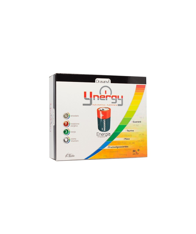 YNERGY ENERGIA INMEDIATA 20VIALES – foto del producto forma vitamina 150