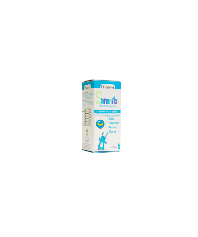 SANANITOS CRECIMIENTO Y APETITO 150ML – foto del producto forma vitamina extracto