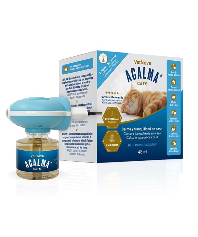 ACALMA GATOS DIFUSOR RECAMBIO 48 ML VET – foto del producto tienes contacta nuestro