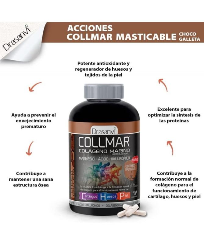 F24 COLLMAR CHOCO GALLETA MASTICABLE 180 COMP – foto del producto magnesio galleta marino F24 COLLMAR CHOCO GALLETA MASTICABLE 180 COMP – foto del producto magnesio galleta marino